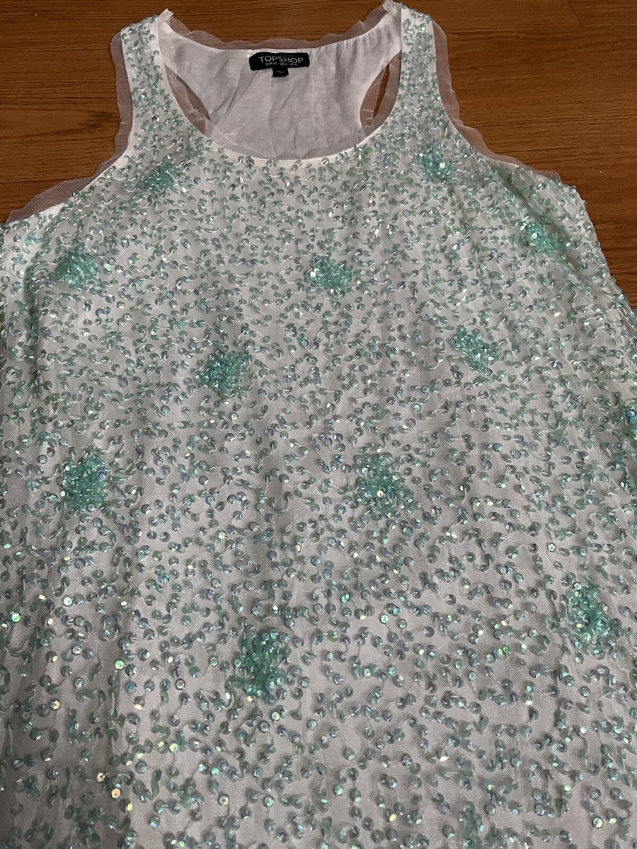 blue sequin topshop dress Bohemian Bliss Sequin Mini Dress