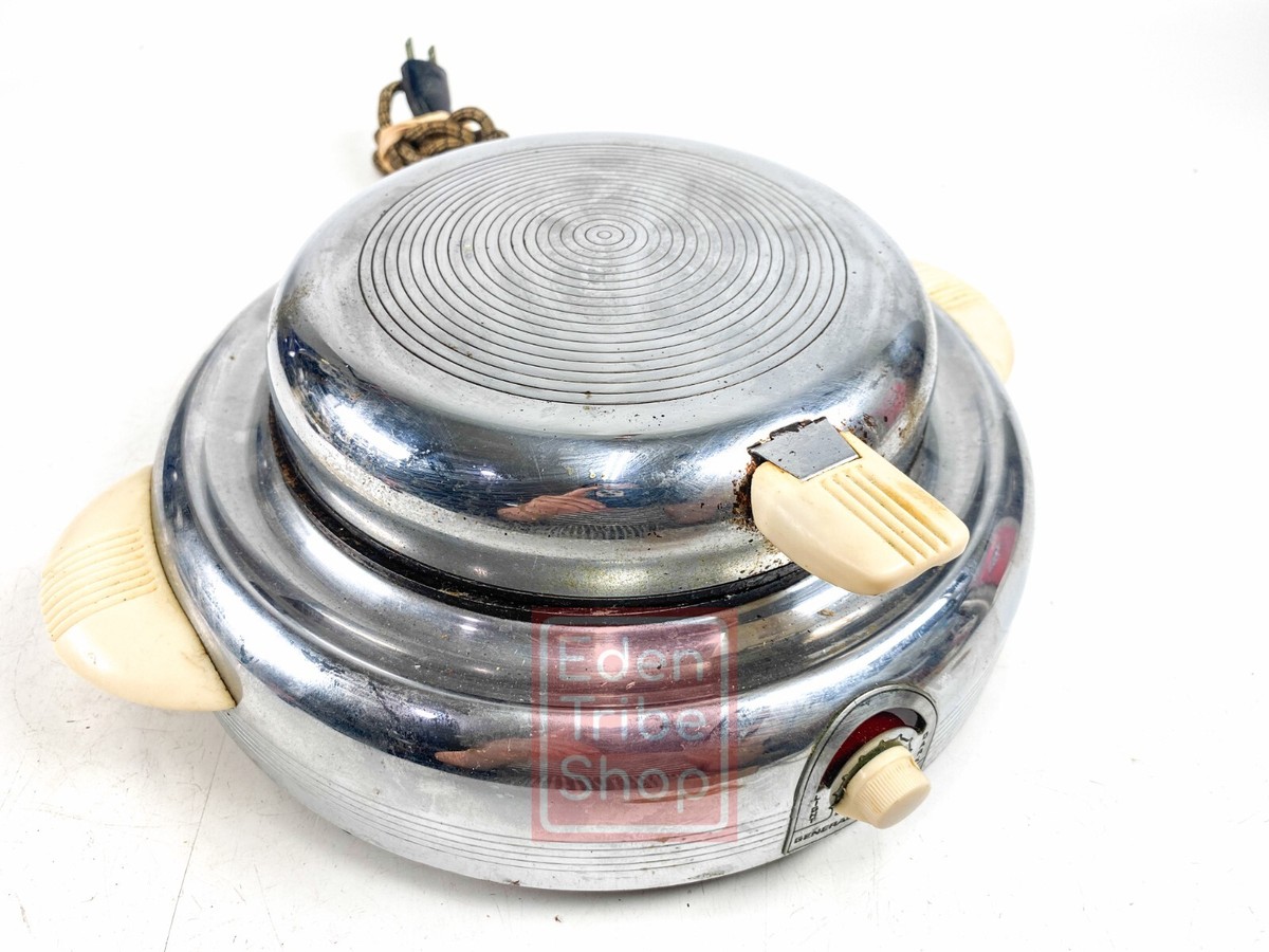 VINTAGE GE WAFFLE MAKER 129W9 GENERAL ELECTRIC - ART DECO - MCM | eBay