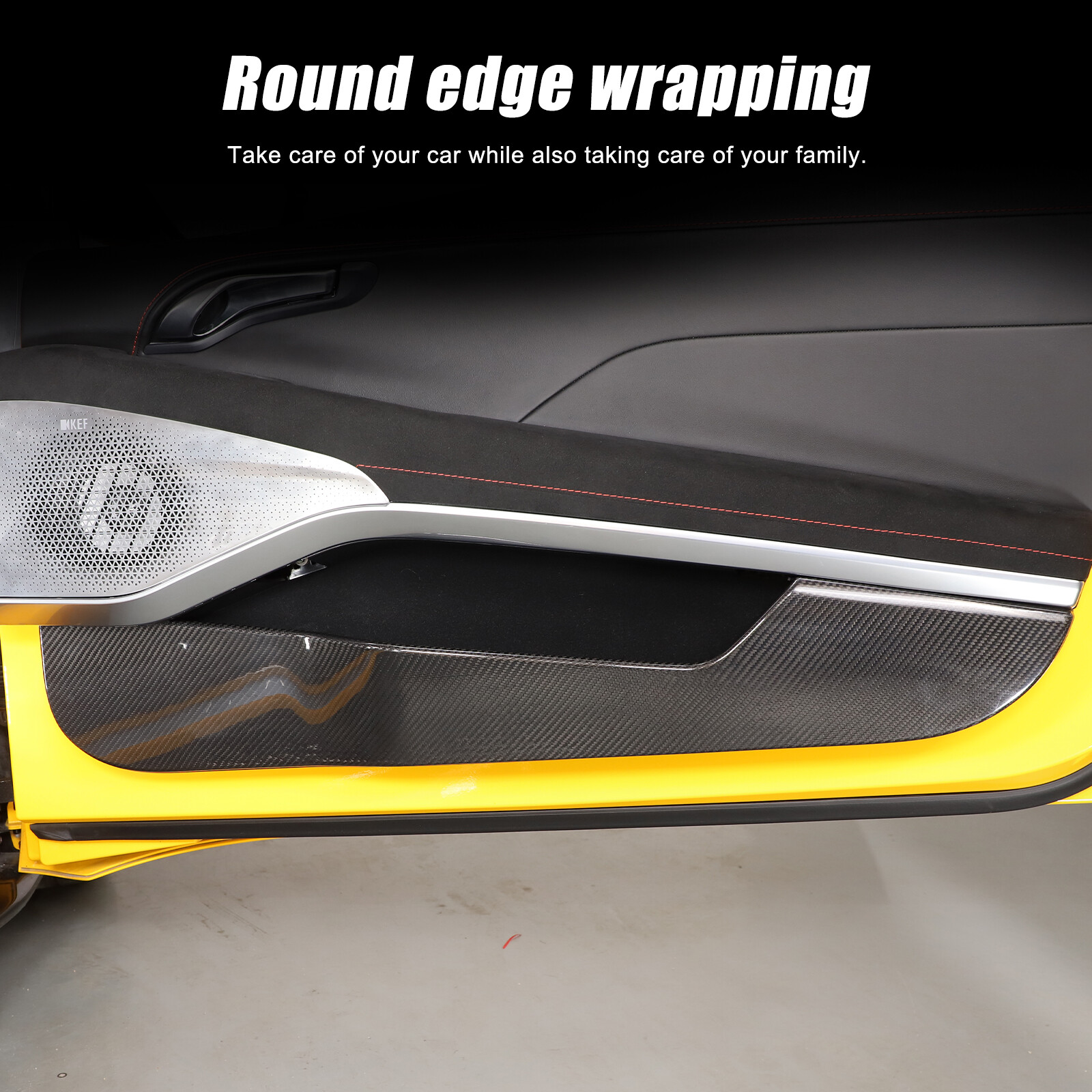 Dry Carbon For Lotus EMIRA 2021-23 Car Interior Door Lower Anti Kick Panel Trim