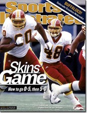 December 3, 2001 Stephen Davis Washington Redskins Sports Illustrated NO LABEL