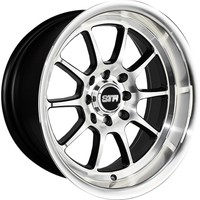 15x8 Machined Black Str 528 Wheels 4x100 4x4.5 +0 Fits Ford Mustang 4 Lug Only on sale 15x8 Machined Black Str 528 Wheels 4x100 4x4.5 +0 Fits Ford Mustang 4 Lug Only on sale