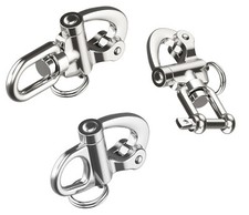 Edelstahl Schnappschäkel Wirbelauge Wirbelgabel Panikhaken Schnappverschluss