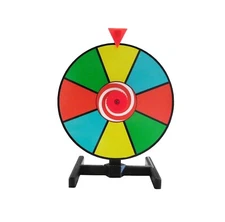 Prize Wheel 6 inch Spinning Dry Erase Color Face Desktop Spinner
