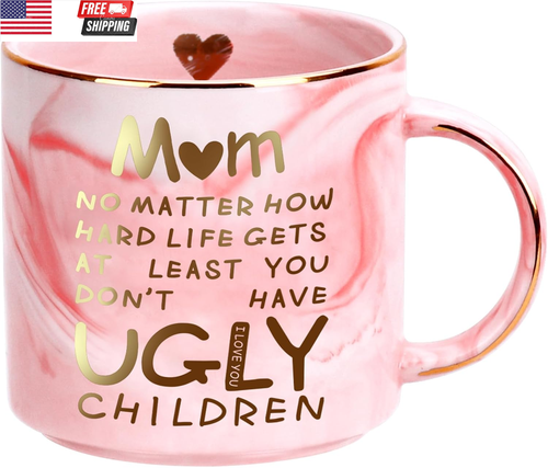 Mothers Day Gifts for Mom from Daughter Son Kids,12Oz Novelty Coffee Mug for Wom