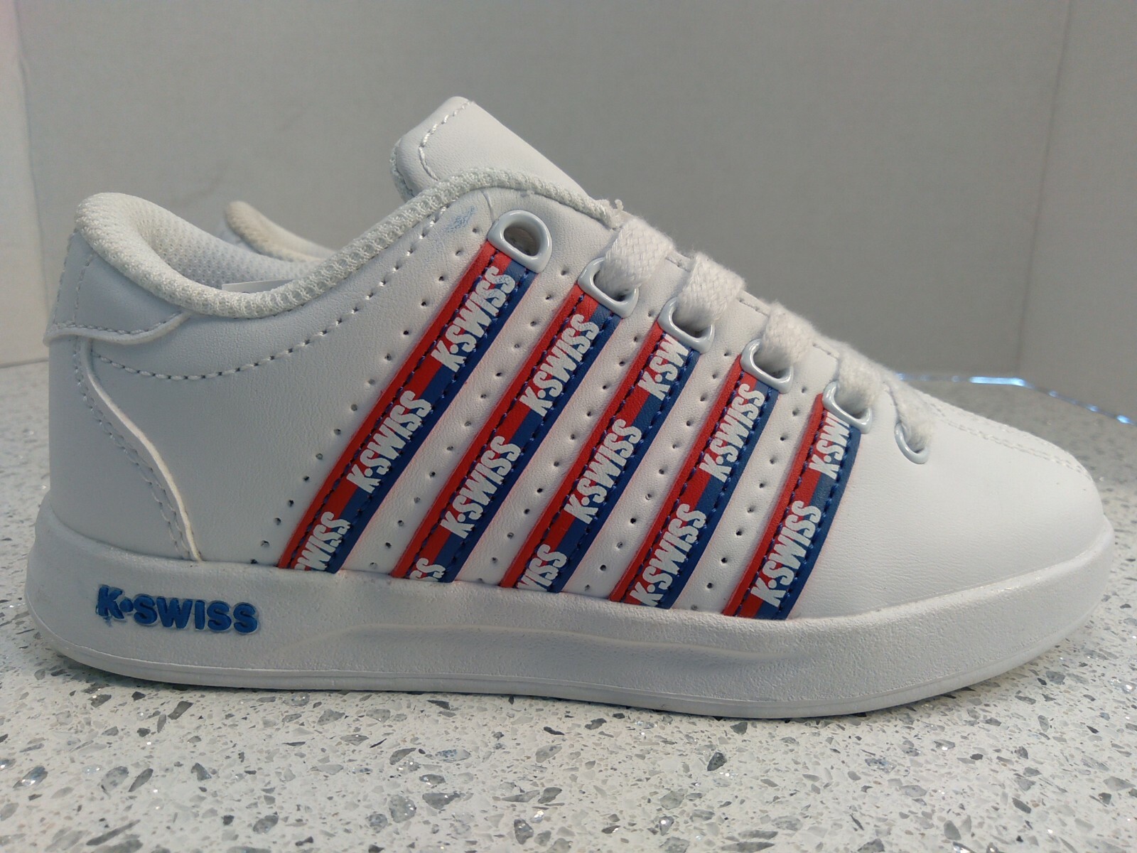 New! Kswiss Kids / Boys Size 12 White Sneakers 53643193 M Low eBay