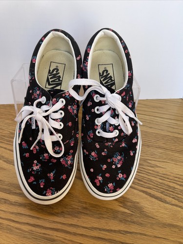vans authentic floral print shoes