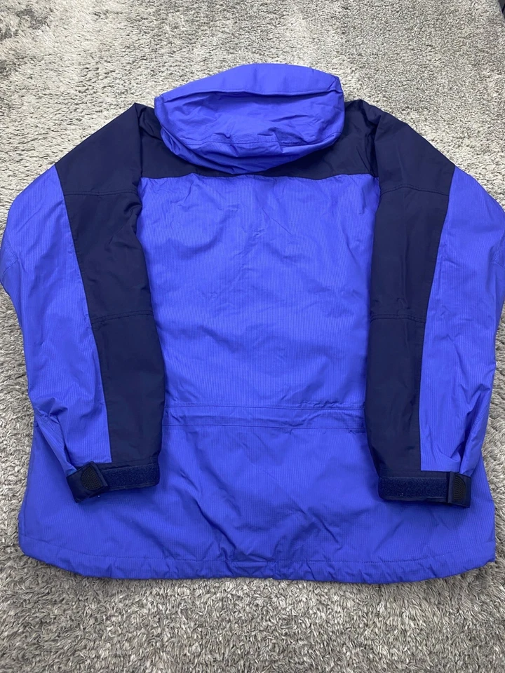 Lowe Alpine Jacket Men XL Blue Triple Point Ceramic Hooded Windbreaker Rain Coat - Image 2 of 4