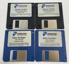Vintage 1993 Parsons Technology Software State  Personal Tax Edge 3.5" Floppy 4