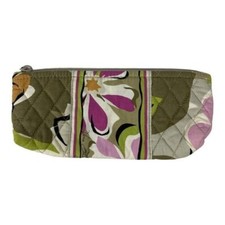 Vera Bradley Quilted Floral Cosmetic Pouch With Zipper Closure
