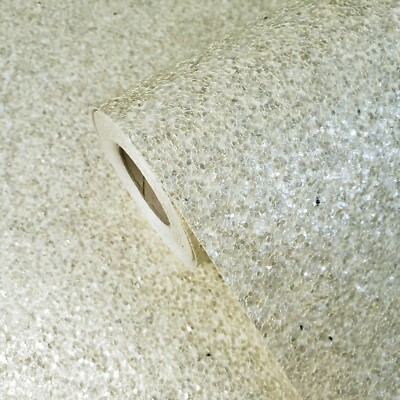 Modern gold Natural Real Terra Mica Stone Wallpaper rolls Plain Glitter effect