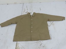 J88720 Fire Resistant Cotton Jacket Coat Khaki 5XL Button Up