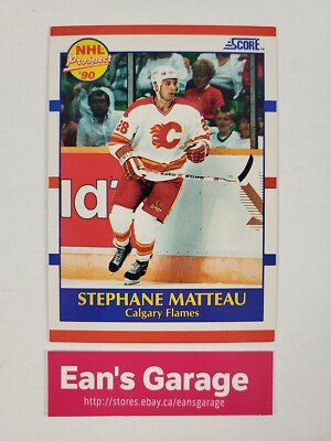 Score NHL Prospect 1990 Stephane Matteau #381 Calgary Flames - Mint