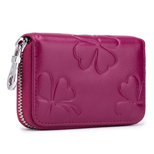 RFID Blocking Womens Zip Leather Wallet Credit Card Holder Card Case Mini Bag US - Picture 11 of 22