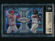 2019 Topps Chrome Greatness Returns #GRE-10 Mike Trout / Ronald Acuna Jr BGS 9.5