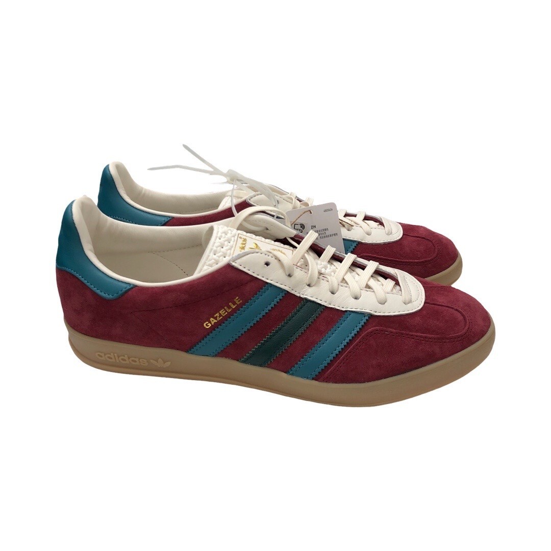 Adidas Gazelle Sneakers Burgundy Green Suede Men’s 9.5 adidas Originals Gazelle indoor sneakers in burgundy and  main image 4