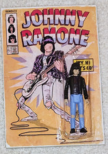 Johnny Ramone ~The Ramones Custom Fan Art Tribute Punk Rock Action Figure