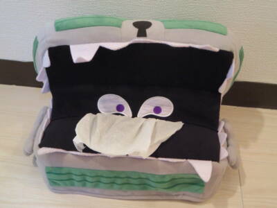 SQUARE ENIX DRAGON QUEST Smile Slime Plush Tissue Cover Mimic Japan F/S Used