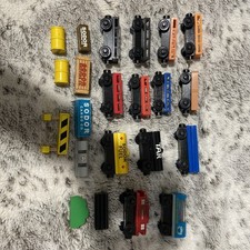 Wooden Railway Various Cargo Cars Set Assorted With Cargo Learning Curve