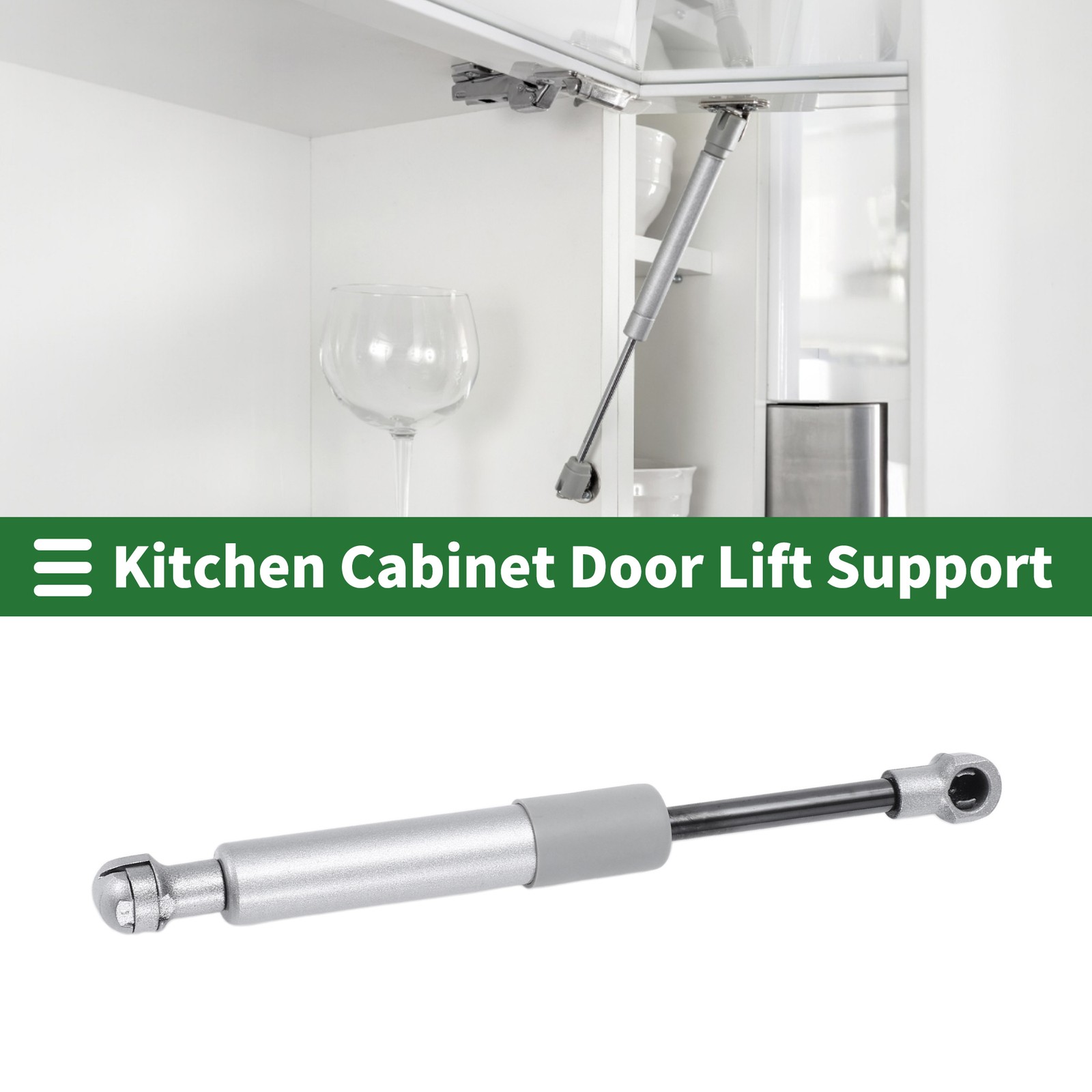 85lb 200mm Gas Struts Silver Carbon Steel Gas Springs 1pc