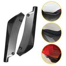 2pcs Universal Carbon Rear Fiber Bumper Lip Diffuser Splitter Canard Protector B 2pcs Universal Carbon Rear Fiber Bumper Lip Diffuser Splitter Canard Protector B