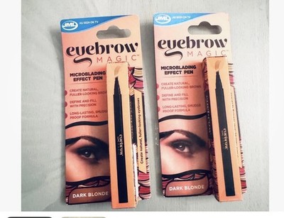 2 X JML EYEBROW MAGIC Micro Blading Effektstift Dunkelblond