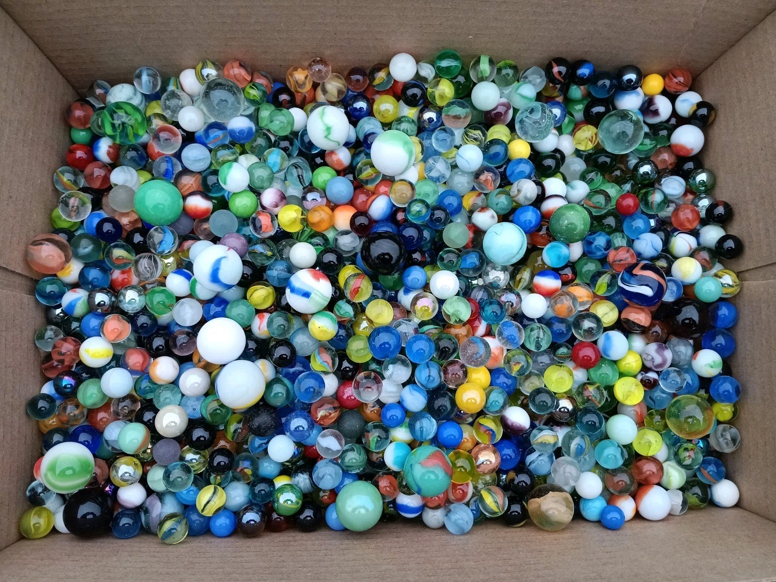 Vintage Filler Marbles- 2+ lbs per lot- Many Colors