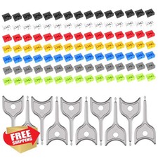 100pcs USB Port Blockers w/ 10 Locks Type-A Data Dust Protection
