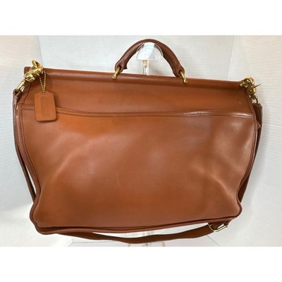 Coach Beekman Briefcase British Tan Leather Vintage Messenger Bag