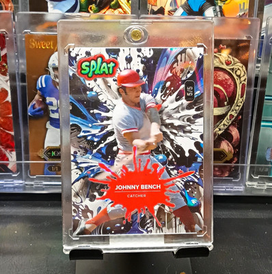 Wild Card 2024 Splat Johnny Bench #SBBLU02-JB 5/5 Cincinnati Reds