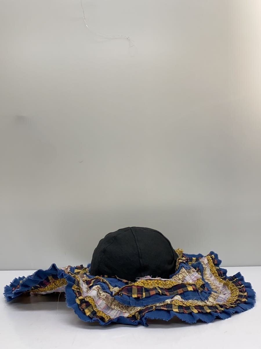 Ca4La Rose Colored Hat Patchwork Hat Linen Multic… - image 2