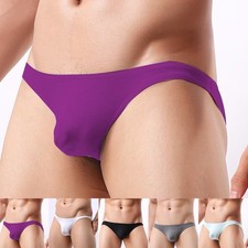 Breathable Bikini Briefs Men's Underwear Comfortable G-String Tagless