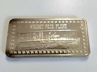 Vintage Wright Bros Plane 1 Troy Oz .999 Fine Silver Bar Wonders Of America