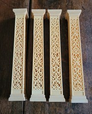 Vintage Set Of 8 Wilton Filagree  Cake Pillars.  4 @ 12" ea.  and 4 @ 5" each