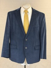 Lauren Ralph Lauren Men's Navy Blue Corduroy Cotton Blazer 48R Two Button