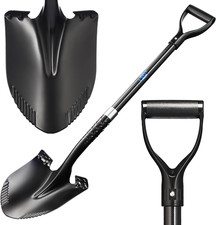 Carbon Garden Shovel for Digging 43 Inches, Cold Steel Heavy Duty Gardening Shov