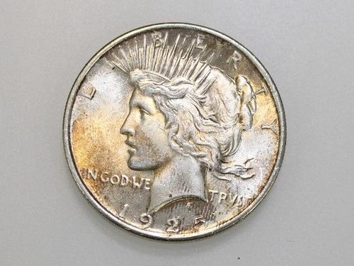 1925-P $1 PEACE SILVER DOLLAR GEM BU