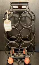 Wine Rack 6 Bottle Wrought Iron French Style ...