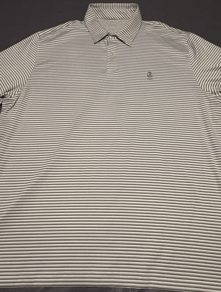 Polo Izod Performance elástico para hombre tejido blanco a rayas talla 2XL Foto 4 de 4