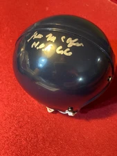 George McAfee Bears Autographed Mini Helmet Beckett Authenticated