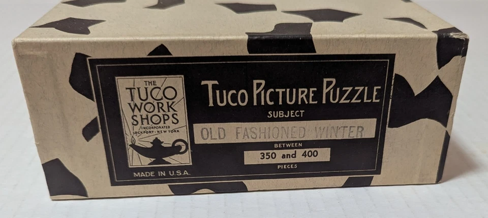 1934 Tuco картина головоломка старомодный зимний отличном состоянии - Изображение 2 из 4