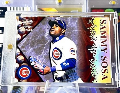 1998 Pacific Sammy Sosa - Lightning Refactor Insert - Chicago Cubs