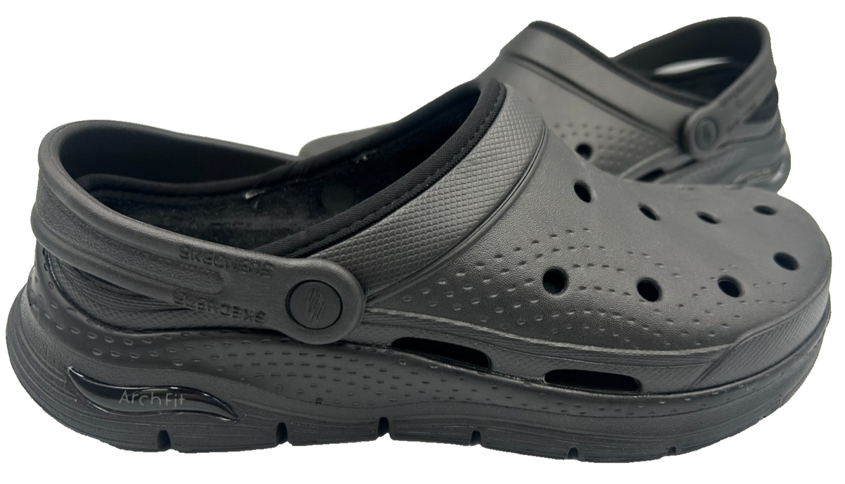 Skechers Shoes Mens Size 11 Foamies Black Slip On Clogs Amazon.com | Skechers Men main image 3