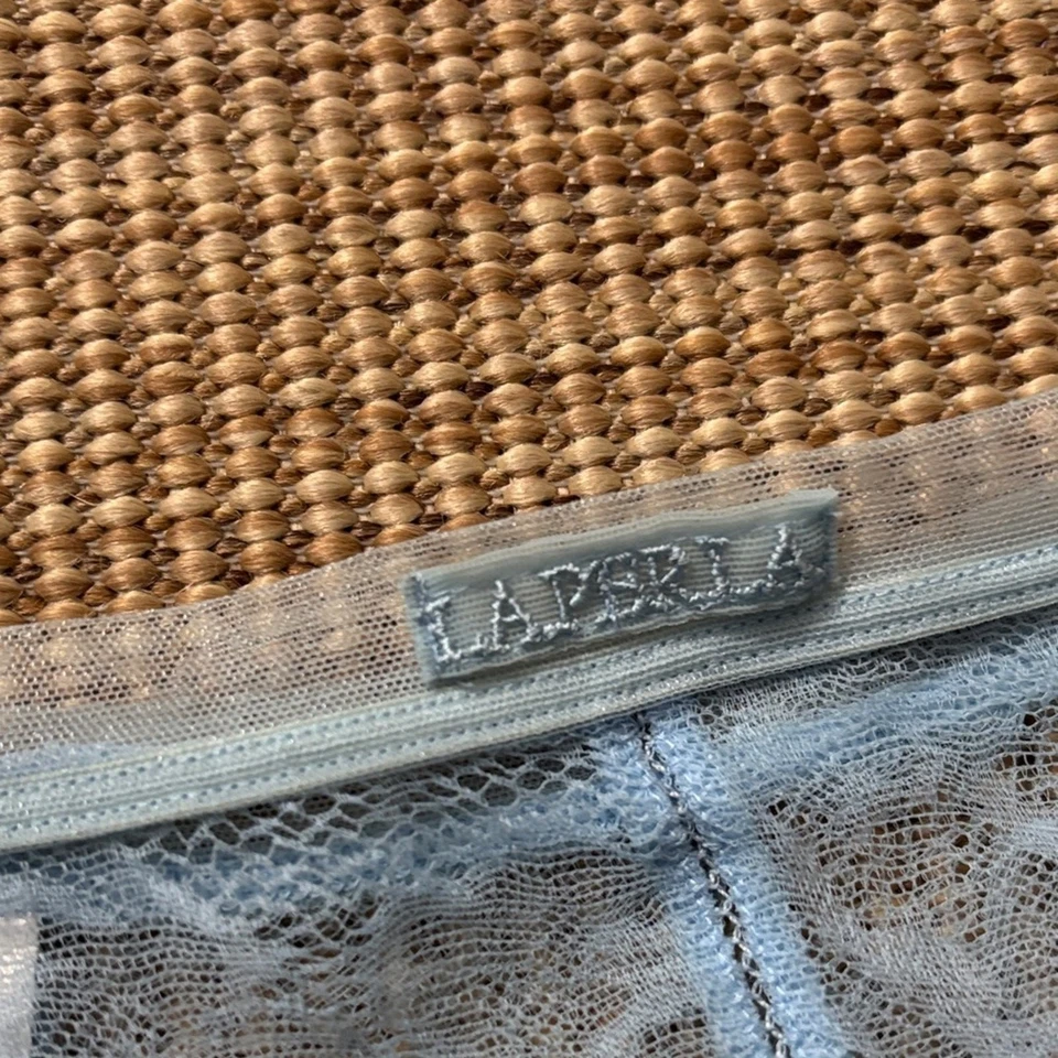 Bragas de encaje azul claro La Perla nuevas con etiquetas talla 3 o M Foto 4 de 4