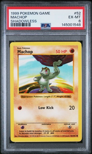 Machop — Base Set (1st Edition,Shadowless)
