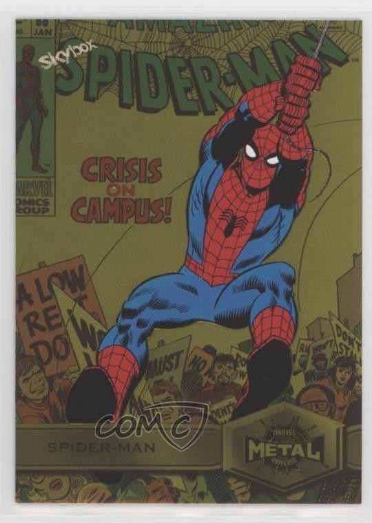 2022 Upper Deck Marvel Metal Universe Yellow Light FX Spider-Man #164 0s6k