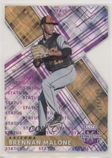 2019 Panini Elite Extra Edition Status Purple Die-Cut 114/125 Brennan Malone 0rf