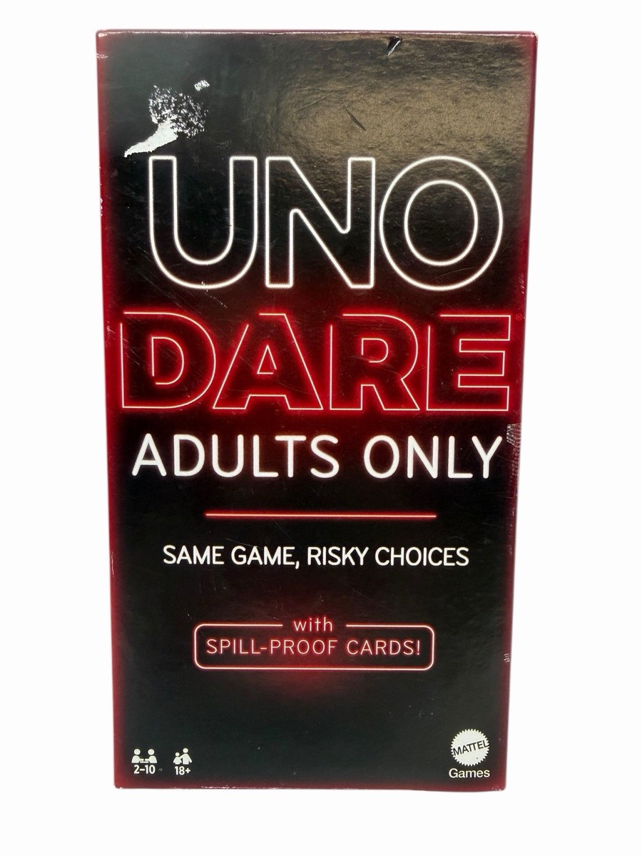 UNO Complete Dare Adults Only Card Game, 2-10 Players, Waterproof