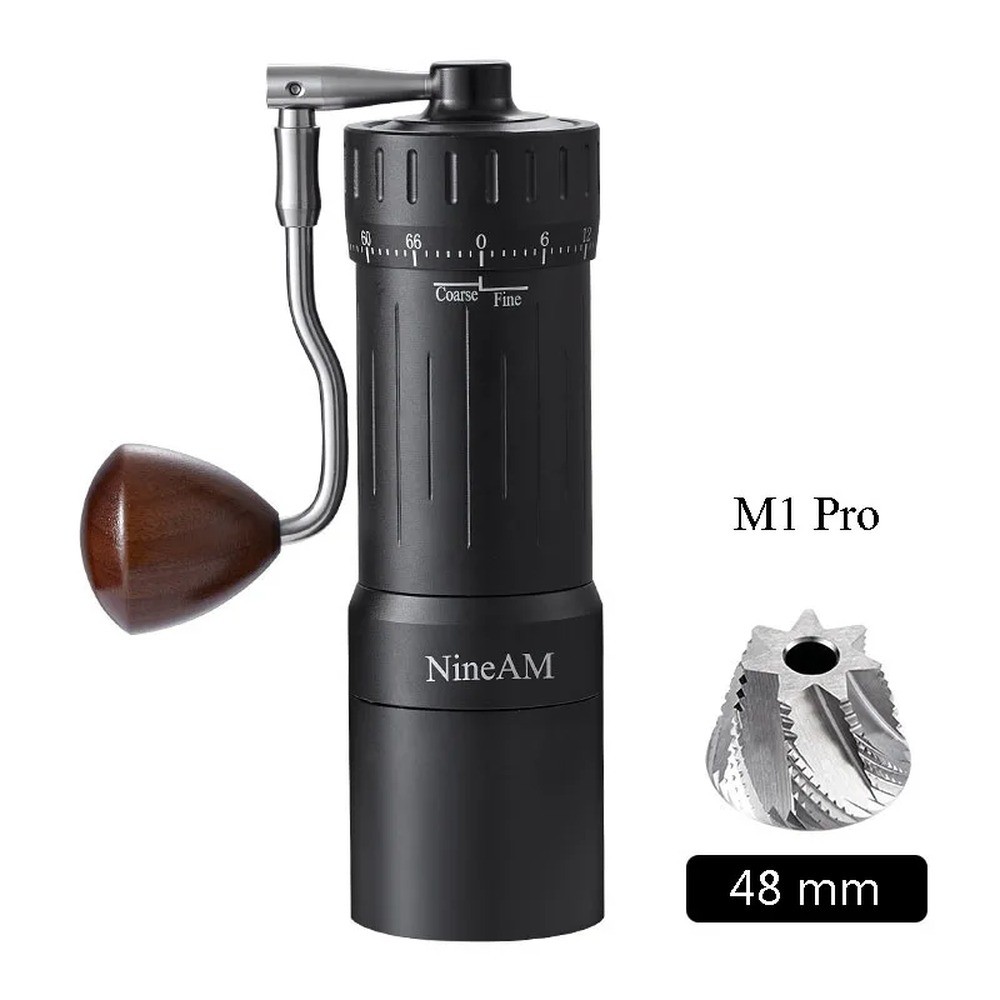 NineAM M1 Pro Manual Coffee Grinder - 1.89 in Stainless Steel Cone Burr