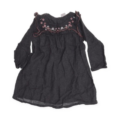H&M, Kleid, Größe: 86, Grau/Mehrfarbig, Baumwolle/Polyester, Mädchen #aMb