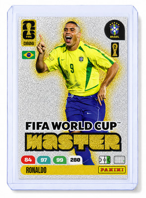 Ronaldo #R9 Stürmer Brasilien | WM 2026 Master Glitzer Fußball Sammelkarte DB06